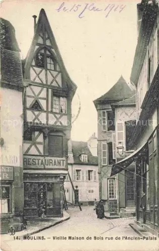 AK / Ansichtskarte Moulins  03 Allier Vieille Maison de Bois rue de l'Ancien Palais