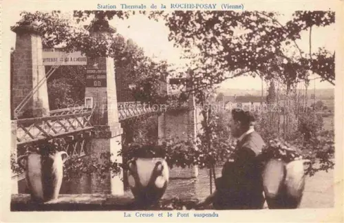 AK / Ansichtskarte La Creuse 70 Haute-Saone et le Pont suspendu
