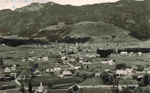 AK / Ansichtskarte Mauthen Koetschach-Mauthen Hermagor Kaernten AT Fliegeraufnahme