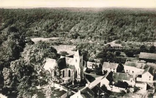 AK / Ansichtskarte Fericy MELUN 77 Seine-et-Marne Eglise Fliegeraufnahme