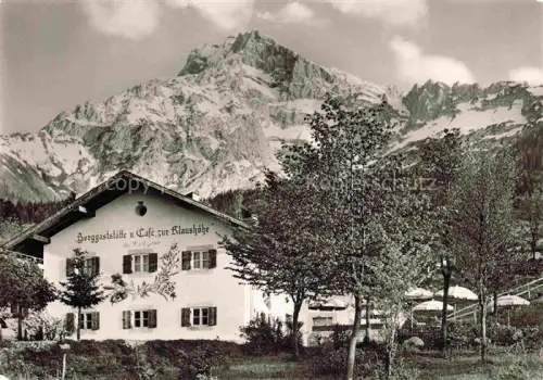 AK / Ansichtskarte Hoher Goell Berchtesgaden Bayern Berggaststaette Klaushoehe