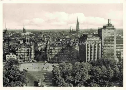 AK / Ansichtskarte HAMBURG  CITY Karl Muck Platz mit Blick auf die Stadt