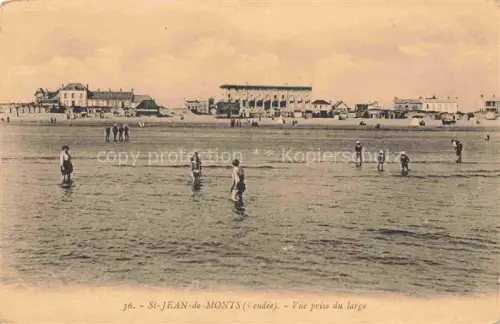 AK / Ansichtskarte St-Jean-de-Monts Les-Sables-d Olonne 85 Vendee Vue prise du large