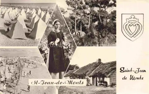 AK / Ansichtskarte St-Jean-de-Monts Les-Sables-d Olonne 85 Vendee Camping La Plage Vue partielle