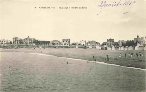 AK / Ansichtskarte Croix-de-Vie Les Sables-d Olonne Vendee 85 Vendee Laplage a l'heure du bain