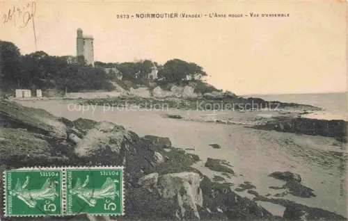 AK / Ansichtskarte Noirmoutier-en-l Ile Les Sables-d Olonne 85 Vendee Anse rouge Vue d'ensemble
