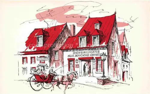 AK / Ansichtskarte QUEBEC-City Canada Aux Anciens Canadiens Restaurant