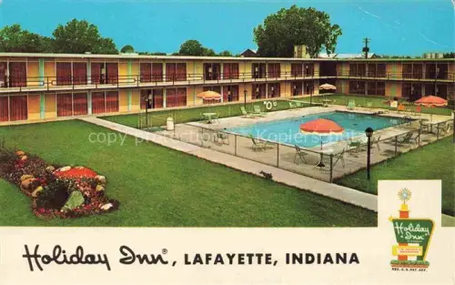 AK / Ansichtskarte Lafayette Indiana USA Holiday Inn Pool