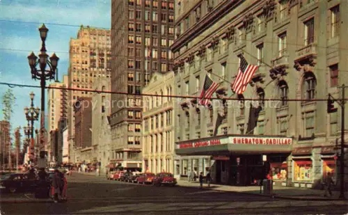 AK / Ansichtskarte DETROIT  Michigan USA The Sheraton Cadillac Hotel Washington Boulevard