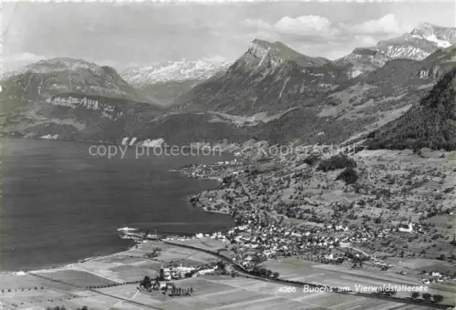 AK / Ansichtskarte Buochs Vierwaldstaettersee Fliegeraufnahme
