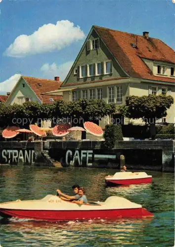 AK / Ansichtskarte Langenargen Bodensee Strand-Café Konditorei