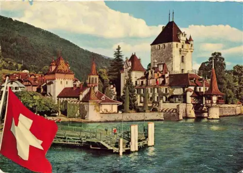 AK / Ansichtskarte Thunersee THUN BE Schloss Oberhofen