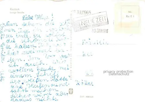 AK / Ansichtskarte ROSTOCK  CITY Lange Strasse 