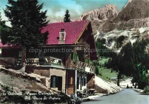 AK / Ansichtskarte Passo Carezza Passo di Carezza Karerpass Bolzano IT Rifugio Duca di Pistoia