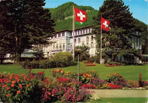 AK / Ansichtskarte Bad Ragaz Ragatz SG Hotel Quellenhof Parkanlagen