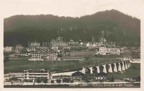 AK / Ansichtskarte Leysin VD Quartier Ouest et le grande Viaduc