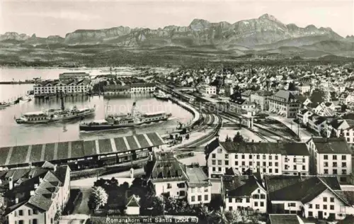 AK / Ansichtskarte ROMANSHORN Bodensee TG mit Saentis