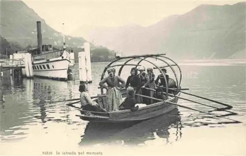 AK / Ansichtskarte LUGANO Lago di Lugano TI In istrada pel mercato