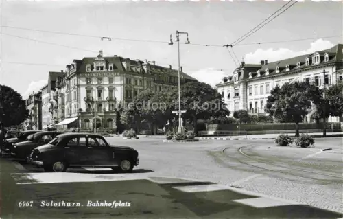 AK / Ansichtskarte Solothurn Soleure SO Bahnhofplatz