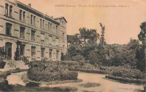 AK / Ansichtskarte GUERET 23 Creuse Un coin du Lycee de Jeunes Filles Hopital