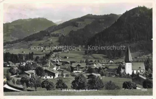 AK / Ansichtskarte Saanen BE Panorama mit Kirche