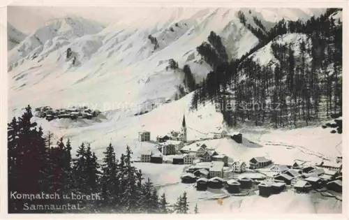 AK / Ansichtskarte Kompatsch Compatsch Samnaun Dorf GR und Loreth im Samnauntal