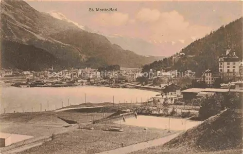 AK / Ansichtskarte St Moritz  SANKT MORITZ GR Bad Panorama