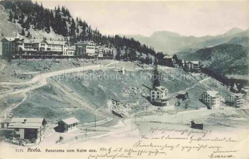 AK / Ansichtskarte AROSA GR Panorama vom Kulm aus