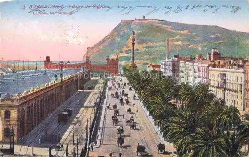 AK / Ansichtskarte BARCELONA Cataluna ES Paseo de Colon