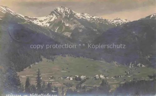 AK / Ansichtskarte Wiesen Albula GR mit Valbellabahn Panorama