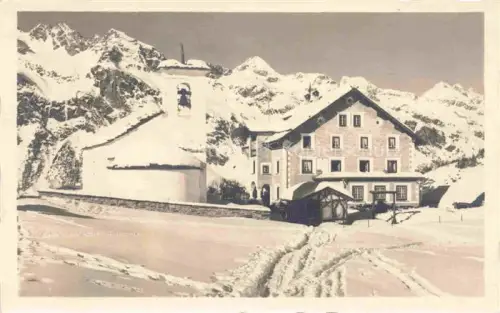 AK / Ansichtskarte Fextal Val Fex Sils Maria GR Hotel Sonne mit Fexkirche