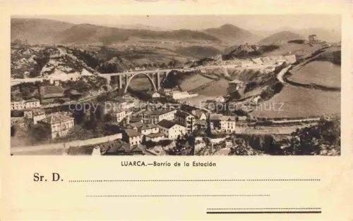AK / Ansichtskarte Luarca Lluarca Valdes Asturia ES Barrio de la Estacion Panorama