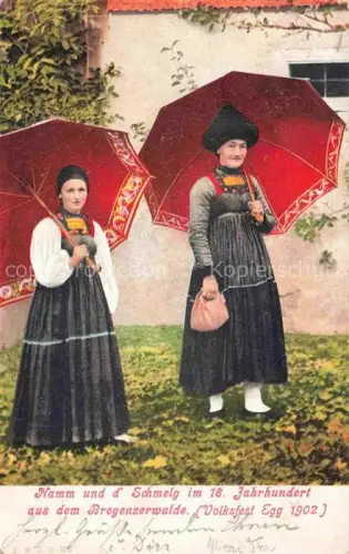 AK / Ansichtskarte Egg Bregenzerwald Vorarlberg AT Namm und d'Schmelg im 18ten Jhdt