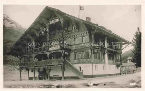 AK / Ansichtskarte Maloya Maloja GR Hotel Schweizerhaus