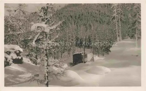 AK / Ansichtskarte Berninabahn Pontresina Eisenbahn GR Winteridyll