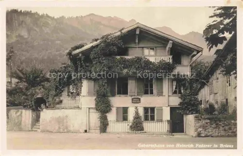AK / Ansichtskarte Brienz Brienzersee BE Geburtshaus von Heinrich Federer