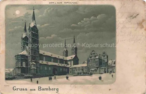 AK / Ansichtskarte BAMBERG Bayern Dom und alte Hofhaltung