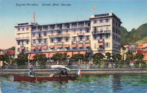 AK / Ansichtskarte Paradiso Lago di Lugano TI Grand Hotel Europe