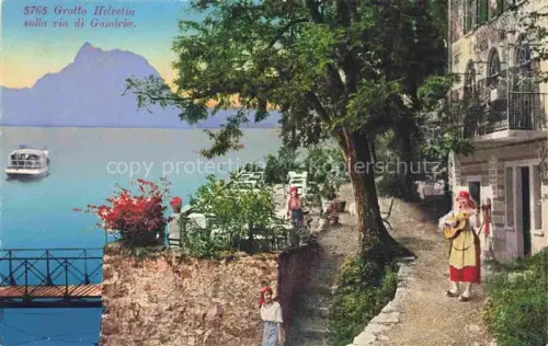 AK / Ansichtskarte Gandria Lago di Lugano TI Grotto Helvetia