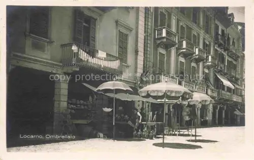 AK / Ansichtskarte LOCARNO Lago Maggiore TI Ombrellaio
