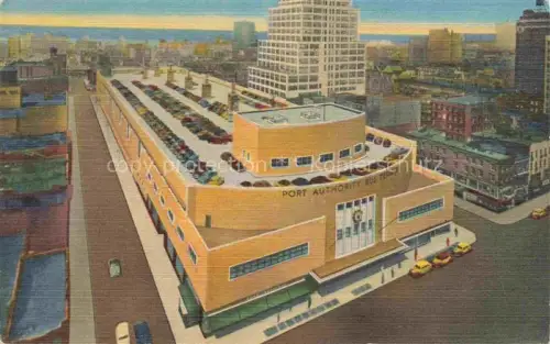 AK / Ansichtskarte NEW YORK City USA Port Authority Bus Terminal Illustration
