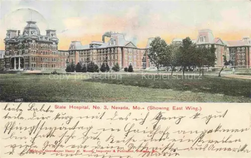 AK / Ansichtskarte Nevada Missouri USA State Hospital No. 3