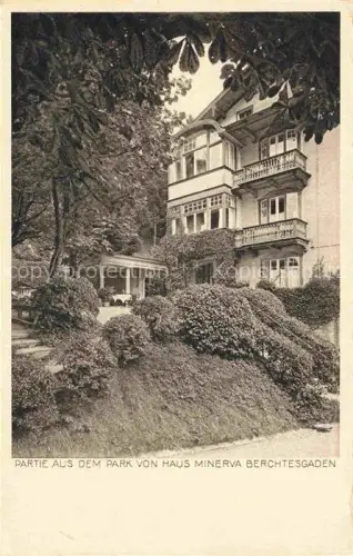 AK / Ansichtskarte BERCHTESGADEN Bayern Park Haus Minerva