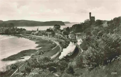 AK / Ansichtskarte Lietzow  Ruegen Mecklenburg-Vorpommern Panorama Eisenbahn