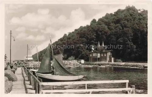 AK / Ansichtskarte Lohme Ruegen Partie am Hafen