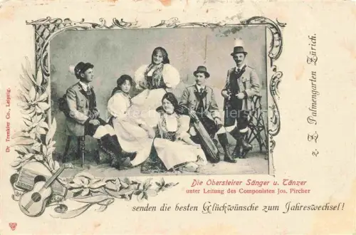 AK / Ansichtskarte Liezen Ober-Steiermark AT Obersteirer Saenger und Taenzer Leitung Componist Jos. Pircher