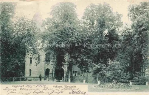 AK / Ansichtskarte Bergedorf  HAMBURG Schloss Westseite