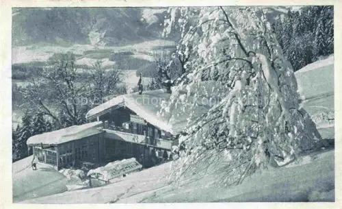 AK / Ansichtskarte Kitzbuehel Tirol AT Restauration Obholz Winterlandschaft