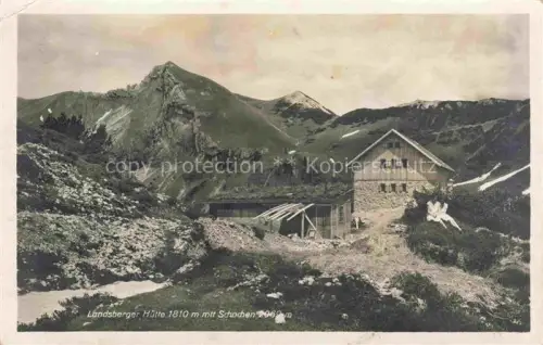 AK / Ansichtskarte Tannheim 1097m Tirol AT Landsberger Huette Berghaus mit Schochen