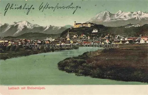 AK / Ansichtskarte Laibach  Ljubljana Slovenia Panorama Schloss Steineralpen